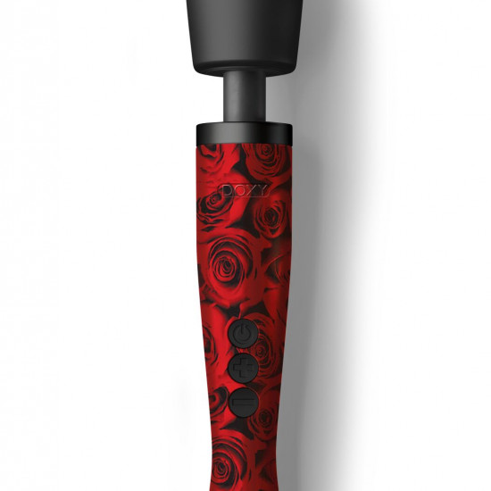 Вібромасажер DOXY Original ROSE PATTERN, дуже потужний, живлення 220В, пульсівні вібрації