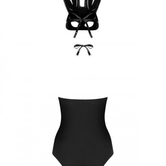 Еротичний костюм кролика Obsessive Bunny costume S/M black (м'ята упаковка!!!)