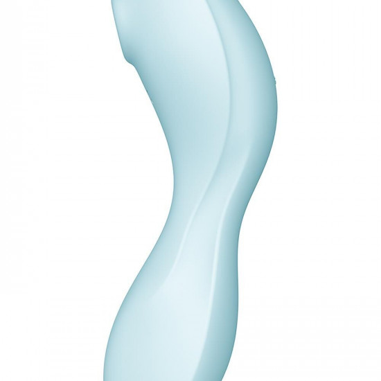 Вакуумний смарт-стимулятор із вібрацією Satisfyer Curvy Trinity 5 (Blue)  (м'ята упаковка!!!)