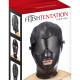 Капюшон для БДСМ со съемной маской Fetish Tentation BDSM hood in leatherette with removable mask