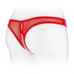 Трусики з перлинами і доступом Fashion Secret Sophie Red