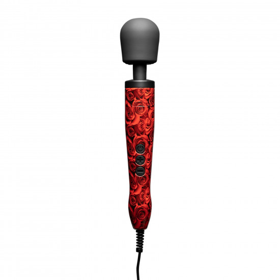 Вібромасажер DOXY Original ROSE PATTERN, дуже потужний, живлення 220В, пульсівні вібрації