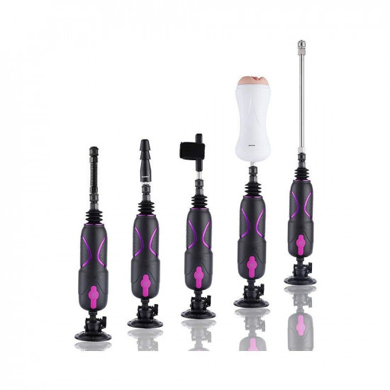 Набір адаптерів для секс-машин Hismith Luxury Kit - KlicLok System Set (пошкоджена упаковка!!!)