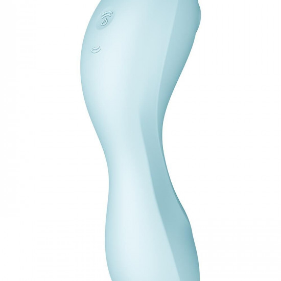 Вакуумний смарт-стимулятор із вібрацією Satisfyer Curvy Trinity 5 (Blue)  (м'ята упаковка!!!)