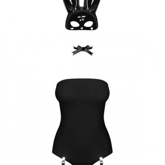 Еротичний костюм кролика Obsessive Bunny costume S/M black (м'ята упаковка!!!)