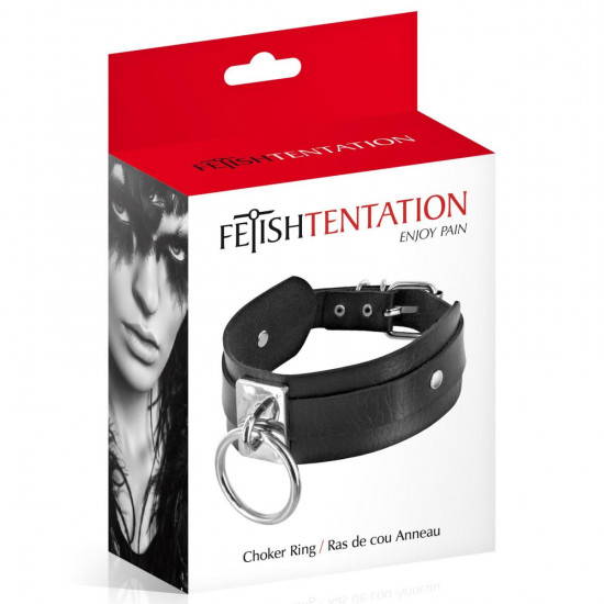 Ошейник c кольцом Fetish Tentation Choker Ring