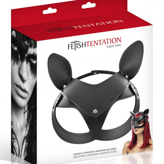 Маска кошки Fetish Tentation Adjustable Catwoman Diamond Mask