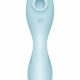 Вакуумний смарт-стимулятор із вібрацією Satisfyer Curvy Trinity 5 (Blue)  (м'ята упаковка!!!)