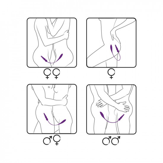 Вибратор двусторонний Adrien Lastic AD-2X с пультом LRS