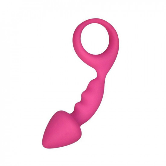 Анальная пробка Adrien Lastic Budy Pink со стимулирующей ножкой, макс. диаметр 2,5см