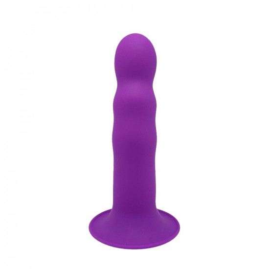 Дилдо с присоской Adrien Lastic Hitsens 3 Purple, отлично для страпона, диам. 4,1см, длина 18,2см