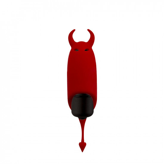 Вибропуля Adrien Lastic Pocket Vibe Devol с хвостиком и рожками