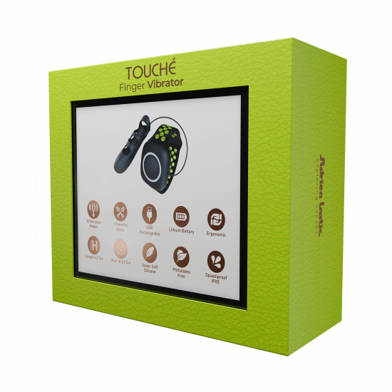 Вибратор на палец Adrien Lastic Touche (L) для глубокой стимуляции с пультом управления на руке