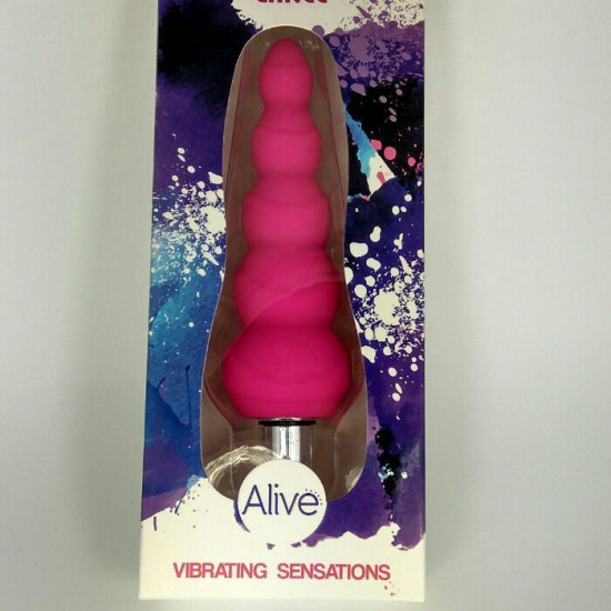 Анальный вибростимулятор Alive Lance, силикон, макс. диаметр 2,9см (предпоследний шарик)