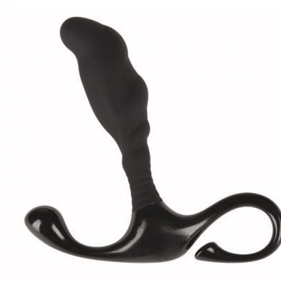 Самый недорогой массажер простаты Alive Nero для новичков, силикон и пластик, отлично для старта