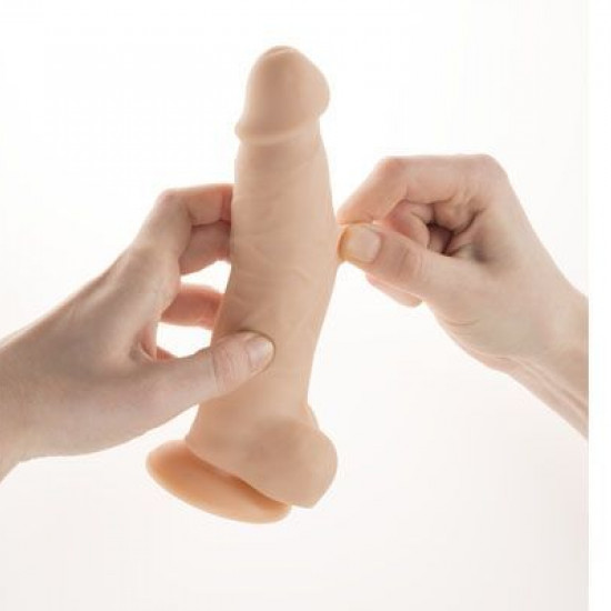 Фаллоимитатор с вибрацией и ротацией Alive Cesar Vibro Plus FutureSkyn, диаметр 3,5см, реалистичный