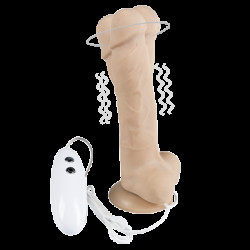 Фалоімітатор з вібрацією і ротацією Alive Cesar Vibro Plus FutureSkyn, діаметр 3,5 см, реалістичний