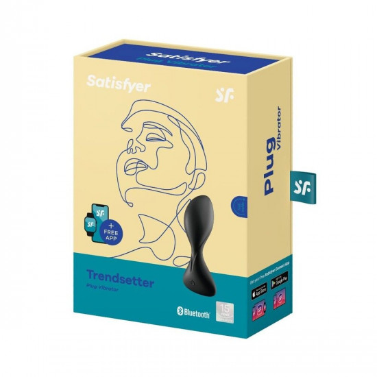 Анальная смарт-пробка с вибрацией Satisfyer Trendsetter Black