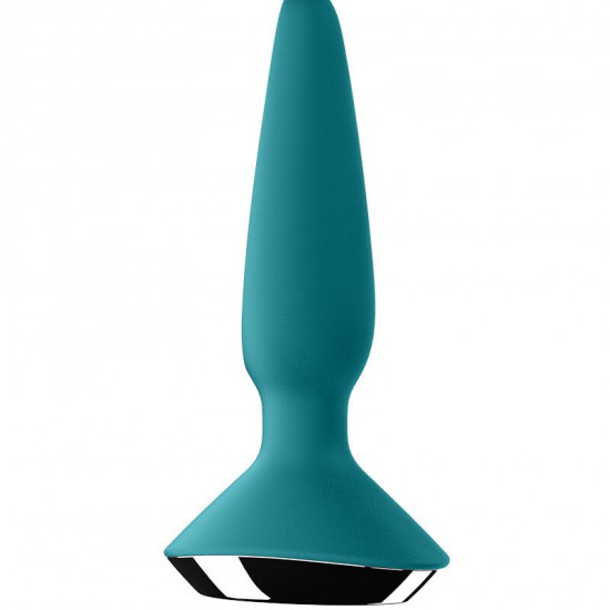 Анальная смарт-вибропробка Satisfyer Plug-ilicious 1 Petrol