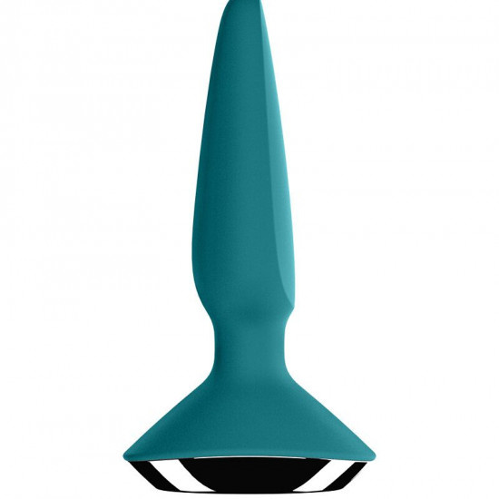 Анальная смарт-вибропробка Satisfyer Plug-ilicious 1 Petrol