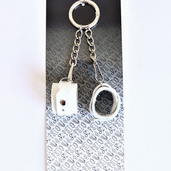 Брелок Наручники Белый