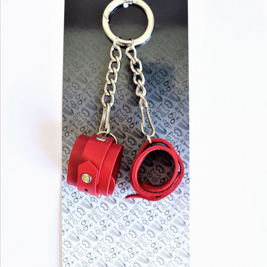 Брелок Наручники Красный