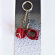 Брелок Наручники с пряжкой Красный