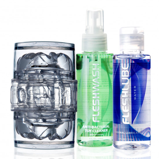 Мастурбатор Fleshlight Quickshot Vantage Value Pack: смазка и чистящее средство