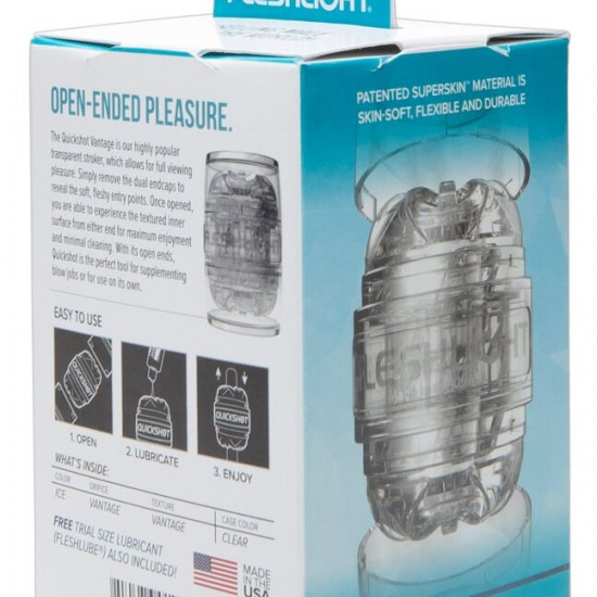 Мастурбатор Fleshlight Quickshot Vantage, компактный, отлично для пар и минета