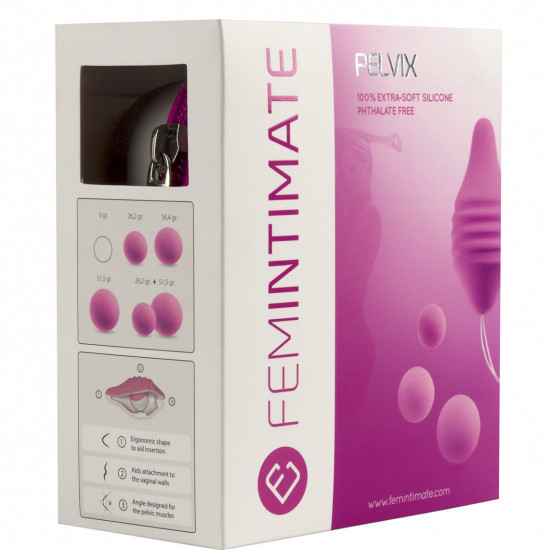Тренажер Кегеля Femintimate Pelvix Concept с набором грузов, анатомически правильный