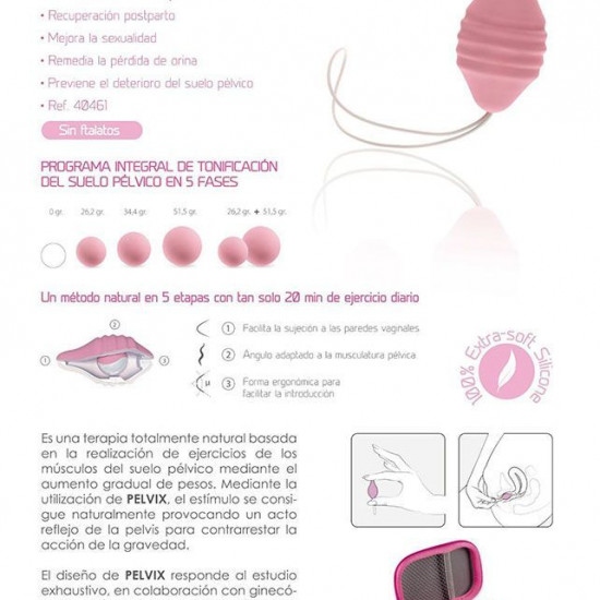 Тренажер Кегеля Femintimate Pelvix Concept с набором грузов, анатомически правильный