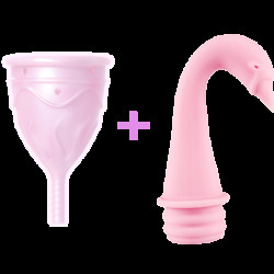 Менструальна чаша Femintimate Eve Cup розмір S з переносним душем, діаметр 3,2 см