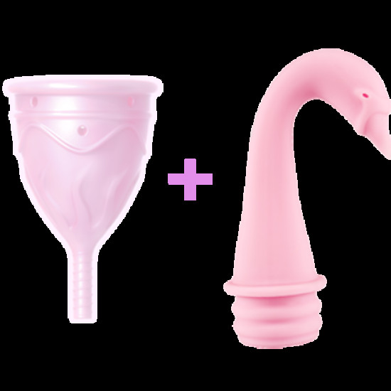 Менструальная чаша Femintimate Eve Cup размер S с переносным душем, диаметр 3,2см