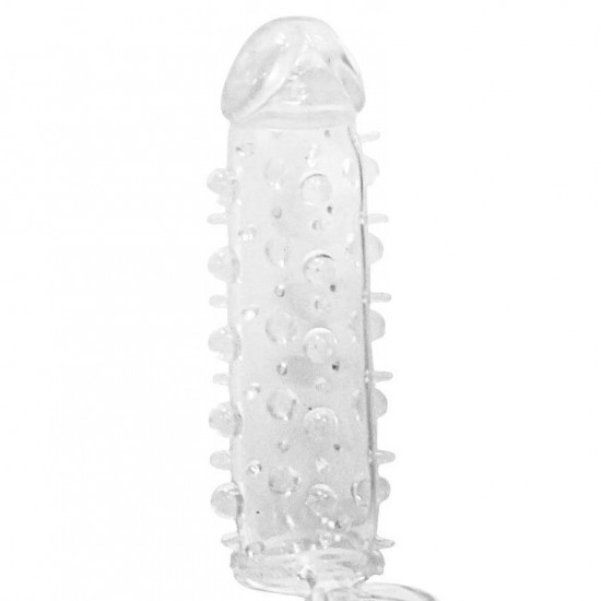 Насадка на член Dorcel Mr. Orgasm с кольцом для мошонки, ультрастимулирующий рельеф