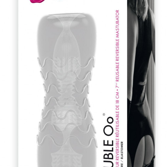 Мастурбатор Dorcel Double OO, двусторонний, два рельефа