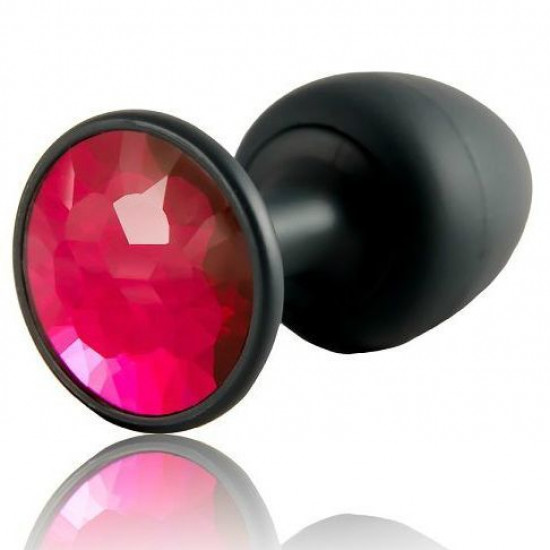 Анальная пробка Dorcel Geisha Plug Ruby M с шариком внутри, создает вибрации, макс. диаметр 3,2см