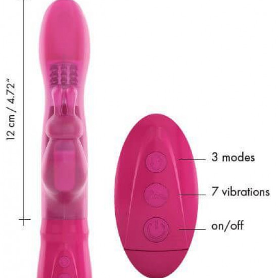 Вибратор Dorcel Furious Rabbit с вращением и  возвратно-поступательными движениями головки, вибрация