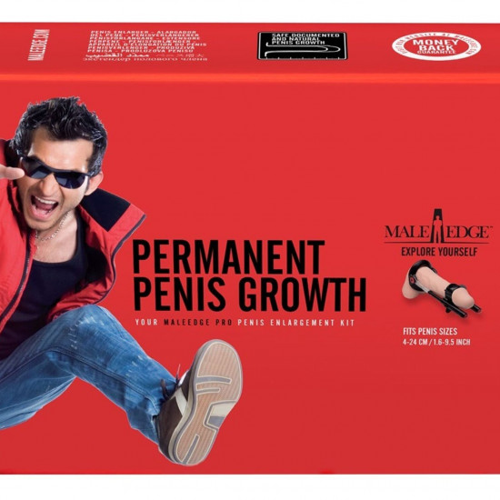 Экстендер для увеличения члена Male Edge Pro, ремешковый, масса всего 65 г, прочный пластик