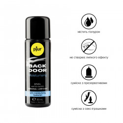 Анальна змазка pjur BACK DOOR Moisturising 30 мл, на водній основі, з гіалуроном, ефект силікону