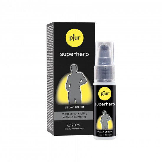 Пролонгирующий гель pjur Superhero Serum 20 мл, создает невидимую пленку снижающую чувствительность