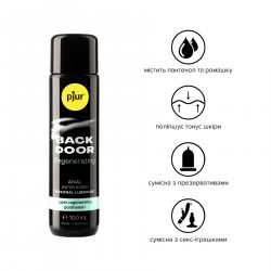 Анальна змазка pjur BACK DOOR Regenerating 100мл на водній основі, з пантенолом та екстрактом ромашки