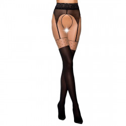 Еротичні колготки Passion TIOPEN 003 1/2 (20/40 den), nero, імітація панчох і пояса