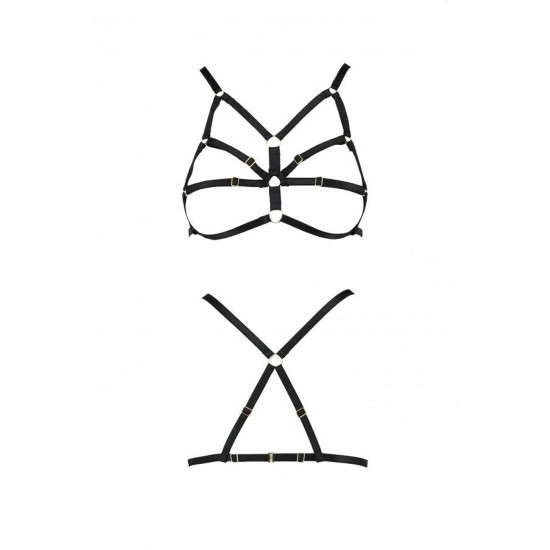 Бюстгальтер-стрепы Passion Exclusive ARMANDA BRA L/XL, black