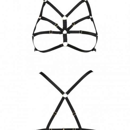 Бюстгальтер-стрепы Passion Exclusive ARMANDA BRA XXL/XXXL, black