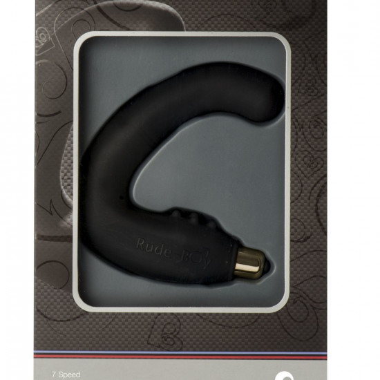 Вибромассажер простаты Rocks Off Rude-Boy Black, массаж промежности, макс диаметр 2,5см