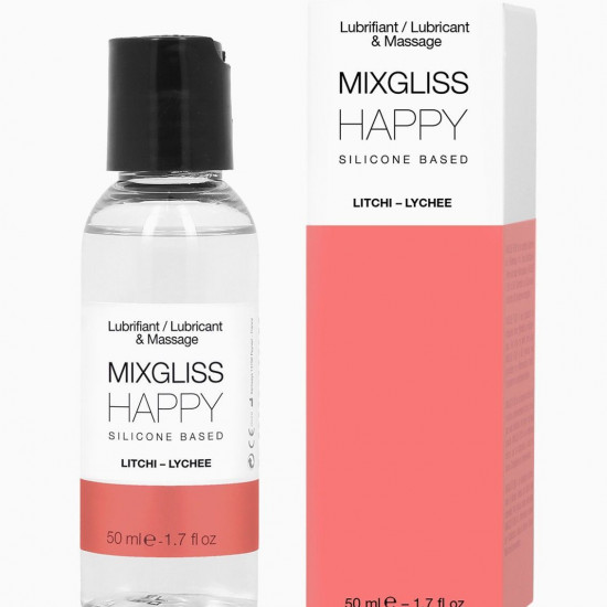 Лубрикант на силиконовой основе MixGliss HAPPY - LITCHI (50 мл) с ароматом китайского личи