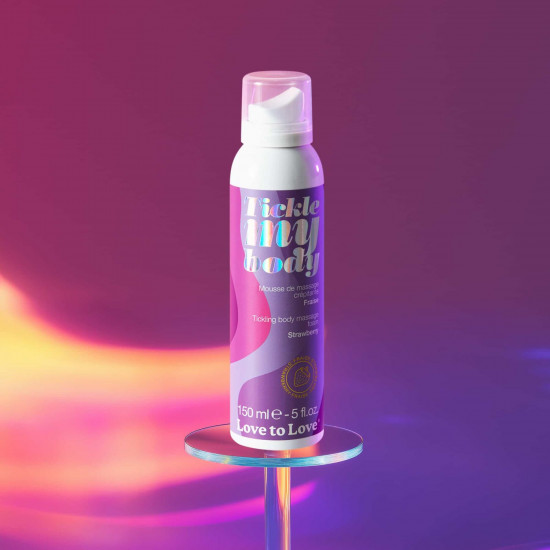 Массажная пена Love To Love TICKLE MY BODY Strawberry (150 мл) увлажняющая