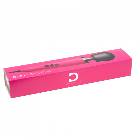 Вибромассажер DOXY Original Pink, очень мощный, питание 220В, пульсирующие вибрации
