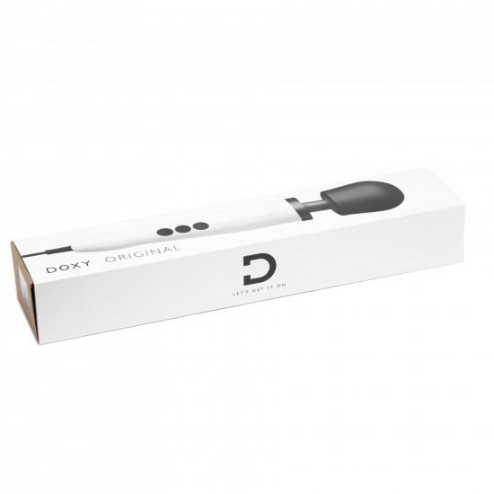 Вибромассажер DOXY Original White, очень мощный, питание 220В, пульсирующие вибрации