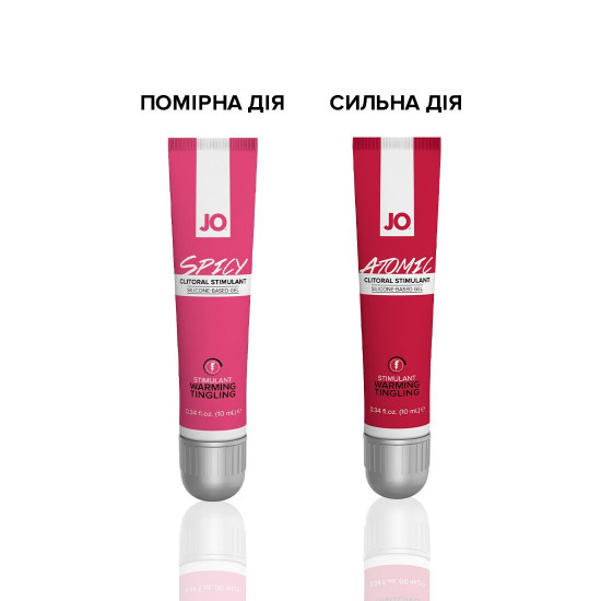 Возбуждающий гель для клитора JO SPICY WARMING (10 мл) разогревающий